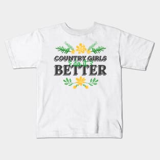 Country Girls Do It Better Kids T-Shirt